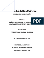 Falso Dilema de Los Paradigmas Cualitativo y Cuantitativo