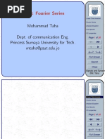 Ch03: Fourier Series: Mohammad Taha Dept. of Communication Eng. Princess Sumaya University For Tech. Mtaha@psut - Edu.jo