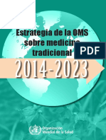 ESTRATEGIAS DE LA OMS SOBRE MEDICINAS TRADICIONALES