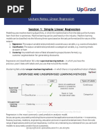 Session 1: Simple Linear Regression: Figure 1 - Supervised and Unsupervised Learning Methods