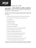 15 Actividades para Realizar Con Niños Con TDAH