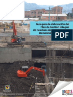 Guía Para La Elaboración Del Plan de Gestión Integral de Residuos de Construcción y Demolición (RCD) en Obra