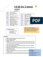 Control de Salud Niño Por Meses