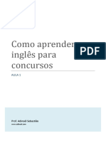 Aprender inglês concursos