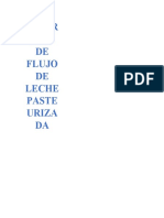 Diagrama de Flujo de Leche Pasteurizada