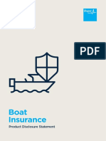 Boat Insurance: Product Disclosure Statement