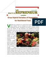 Grow Nutritious Hybrid Vegetables
