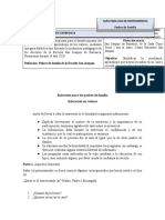 Entrevista Para Los Padres de Familia