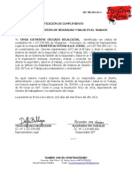 Certificación de Cumplimiento SG-SST