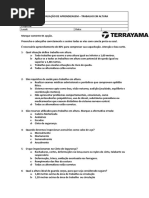 Prova de Trabalho em Altura