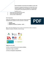 CONFORMACIÓN DEL SISTEMA DE SEGURIDAD Y SALUD SOCIAL EN COLOMBIA Ley 100 de 1993