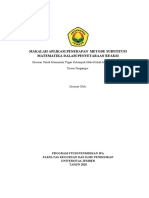 Makalah Aplikasi Penerapan Metode Substitusi Matematika Dalam Penyetaraan Reaksi