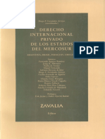 Derecho Internacional Privado de Los Estados Del Mercosur