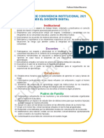 ACUERDOS DE CONVIVENCIA INSTITUCIONAL 2021 - El Docente Digital