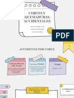 Cortes y quemaduras accidentales en odontología