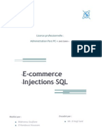 Ecommerce injectionSQL Rapport