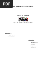 Download Feasability Report Ice Cream Parlour by Rajesh Hemwani SN49937077 doc pdf