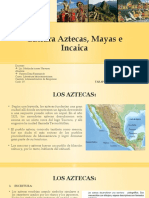 Cultura Aztecas, Mayas e Incaica