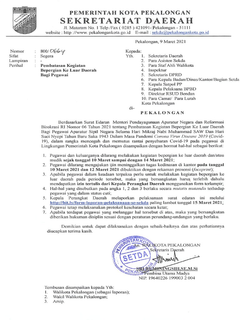 Contoh Surat Resmi | PDF