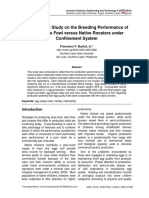 Comparative Study On The Breeding Performance of Red Jungle Fowl Versus Native Roosters Under Confinement System