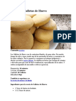 Receta de Galletas de Huevo