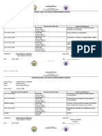 Individual Daily Log and Accomplishment Report