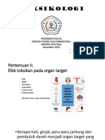 Toksikologi Efek Toksikan Pada Organ Target