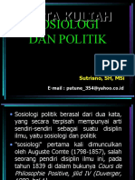 SOSIOLOGI POLITIK DAN BUDAYA