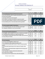 Site Inpsection Checklist