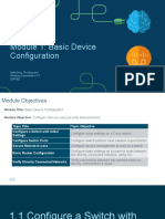 Module 1: Basic Device Configuration: Switching, Routing and Wireless Essentials v7.0 (SRWE)