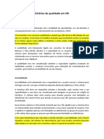 Critérios de Qualidade em IHC