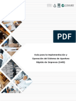 Guía para La Implementación y Operación Del Sistema de Apertura Rápida de Empresas (SARE)