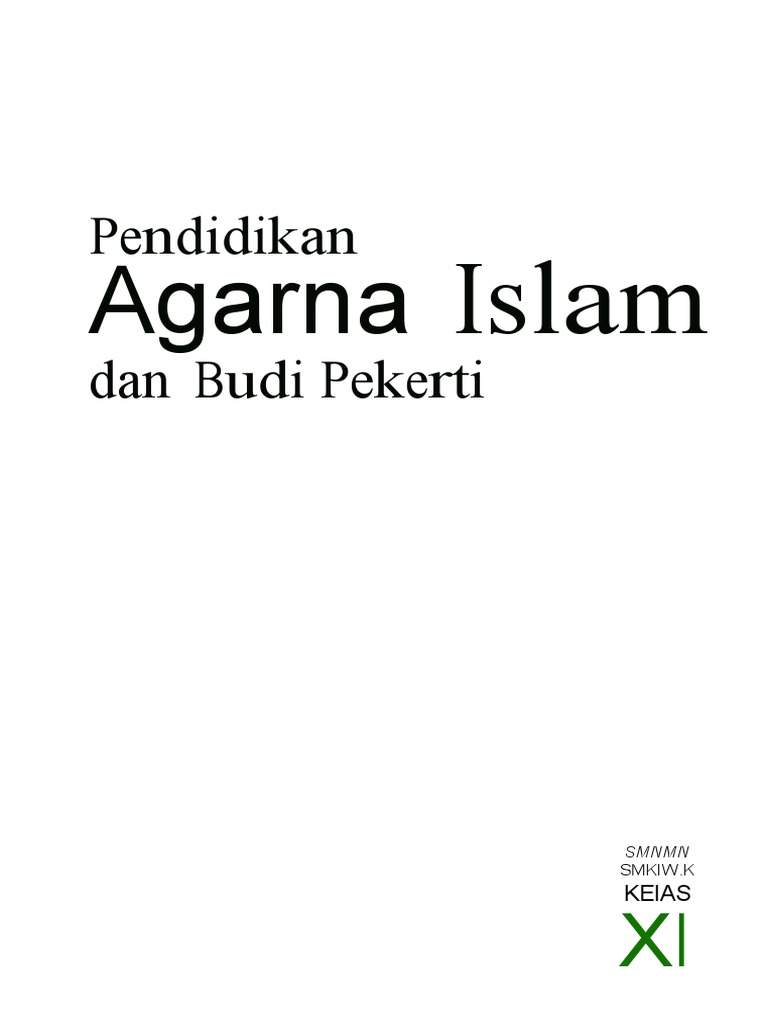 Kelas 11 Sma Pendidikan Agama Islam Dan Budi Pekerti Siswa Pdf