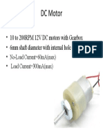 DC Motor: - 10 To 200RPM 12V DC Motors With Gearbox - 6mm Shaft Diameter With Internal Hole