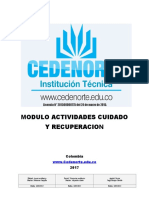 Actividades de Cuidado y Recuperacion 1