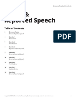 Direct & Reported Speech: Grammar Practice Worksheets