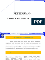 Pertemuan 4: Proses Seleksi Pegawai