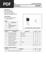 Silicon NPN Power Transistors: Inchange Semiconductor Product Specification