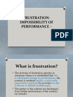 Frustration-Impossibility of Performance