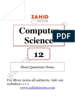 Computer Science 2nd Year Short Questions Notes