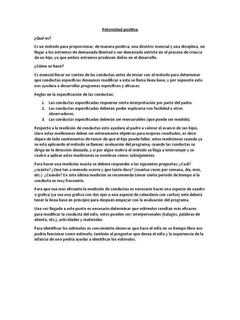 Paternidad Positiva Pdf