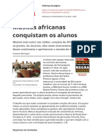 Musicas Africanas Conquistam Os Alunospdf