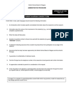 Appendix D - ParentGuardian Consent Form and Letter