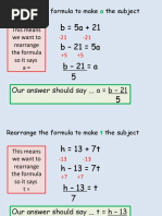 Rearranging Formulae 2