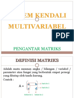 Diktat Multivariabel 2 Pengantar Matriks