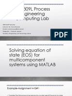 PPE-309L Process Engineering Computing Lab