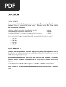 Depletion: Problem 34-1 (IFRS)