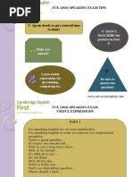 Fce Speaking Tips and Expressions Tests 90400