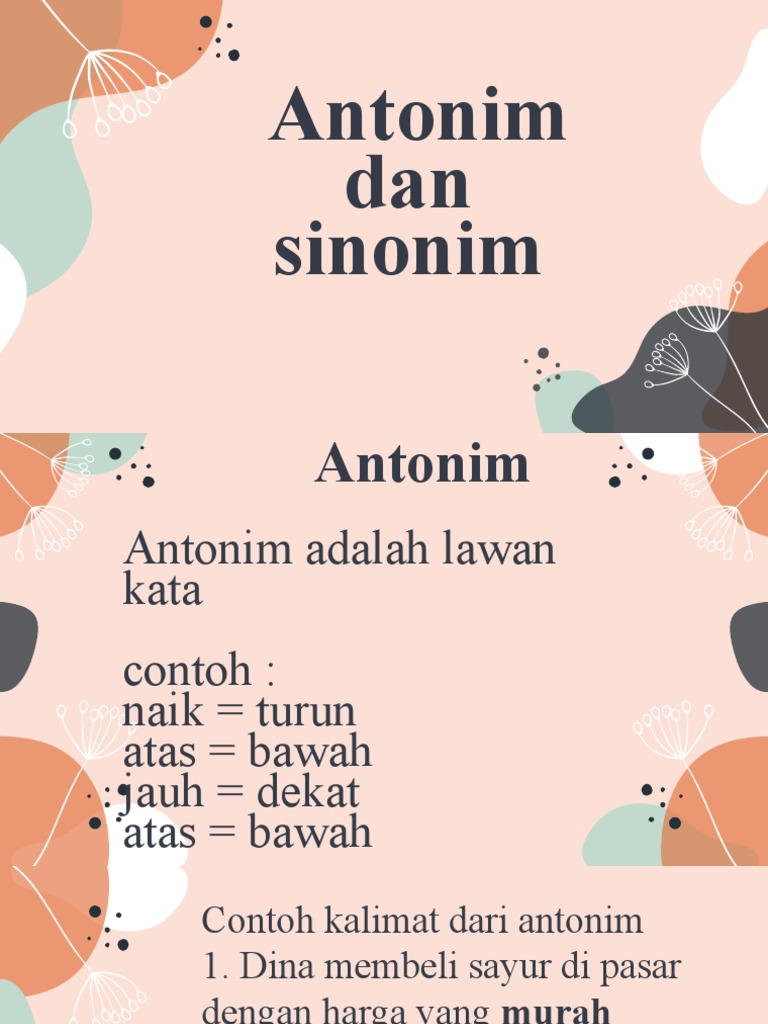 Antonim Dan Sinonim Pdf