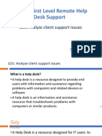 LO1 Analyze Client Support Issues